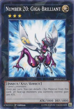 Number 20: Giga-Brilliant (Shatterfoil) (BP03-EN119) - Battle Pack 3: Monster League 1st Edition - Premium Yugioh Single from Konami - Just $0.59! Shop now at Game Crave Tournament Store