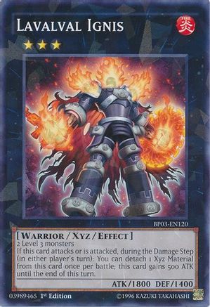 Lavalval Ignis (Shatterfoil) (BP03-EN120) - Battle Pack 3: Monster League 1st Edition - Premium Yugioh Single from Konami - Just $0.08! Shop now at Game Crave Tournament Store