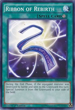 Ribbon of Rebirth (BP03-EN153) - Battle Pack 3: Monster League 1st Edition - Premium Yugioh Single from Konami - Just $0.25! Shop now at Game Crave Tournament Store