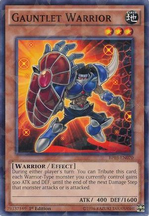 Gauntlet Warrior (Shatterfoil) (BP03-EN070) - Battle Pack 3: Monster League 1st Edition - Premium Yugioh Single from Konami - Just $0.08! Shop now at Game Crave Tournament Store