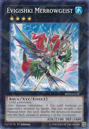 Evigishki Merrowgeist (Shatterfoil) (BP03-EN121) - Battle Pack 3: Monster League 1st Edition - Premium Yugioh Single from Konami - Just $0.23! Shop now at Game Crave Tournament Store