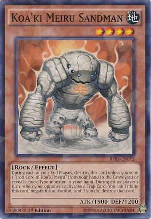 Koa'ki Meiru Sandman (Shatterfoil) (BP03-EN072) - Battle Pack 3: Monster League 1st Edition - Premium Yugioh Single from Konami - Just $0.08! Shop now at Game Crave Tournament Store