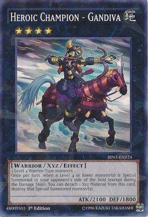 Heroic Champion - Gandiva (Shatterfoil) (BP03-EN124) - Battle Pack 3: Monster League 1st Edition - Premium Yugioh Single from Konami - Just $0.18! Shop now at Game Crave Tournament Store