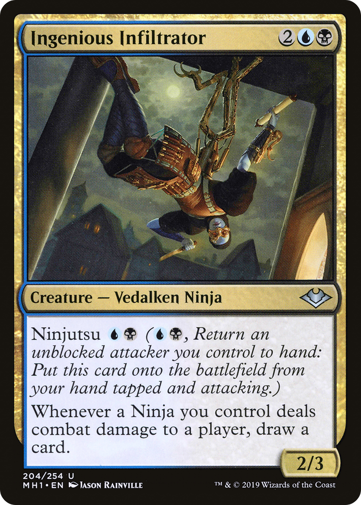 Ingenious Infiltrator (MH1-204) - Modern Horizons Foil - Premium MTG Single from Wizards of the Coast - Just $2.84! Shop now at Game Crave Tournament Store