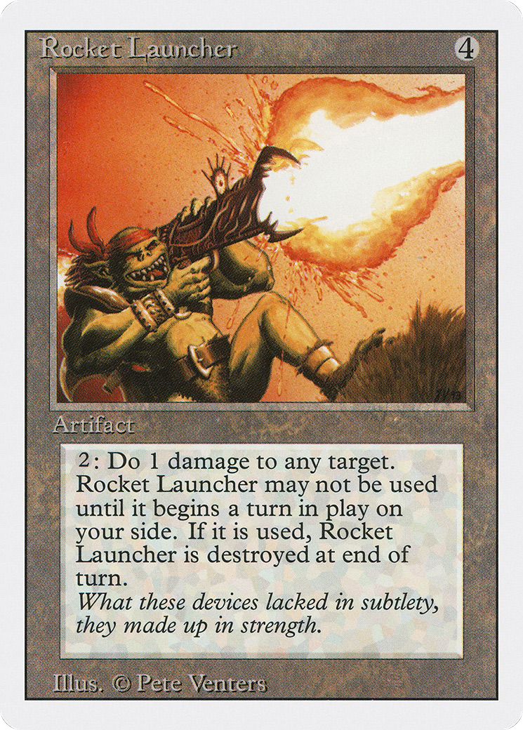 Rocket Launcher (3ED-272) - Revised Edition - Premium MTG Single from Wizards of the Coast - Just $0.24! Shop now at Game Crave Tournament Store