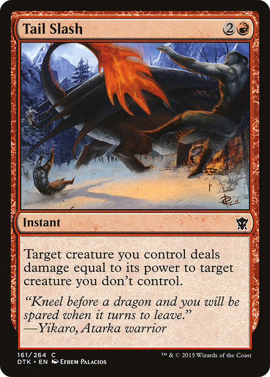 Tail Slash (DTK-161) - Dragons of Tarkir - Premium MTG Single from Wizards of the Coast - Just $0.08! Shop now at Game Crave Tournament Store