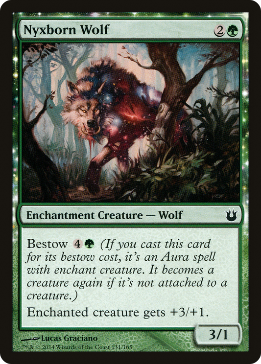 Nyxborn Wolf (BNG-131) - Born of the Gods: (nyxtouched) - Premium MTG Single from Wizards of the Coast - Just $0.08! Shop now at Game Crave Tournament Store