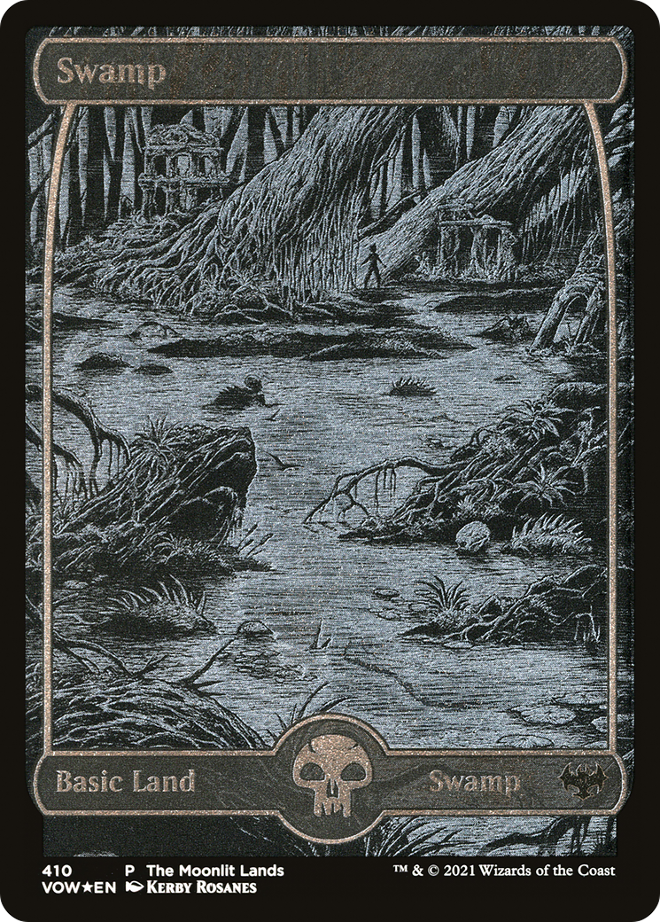 Swamp (VOW-410) - Innistrad: Crimson Vow Etched Foil - Premium MTG Single from Wizards of the Coast - Just $6.07! Shop now at Game Crave Tournament Store