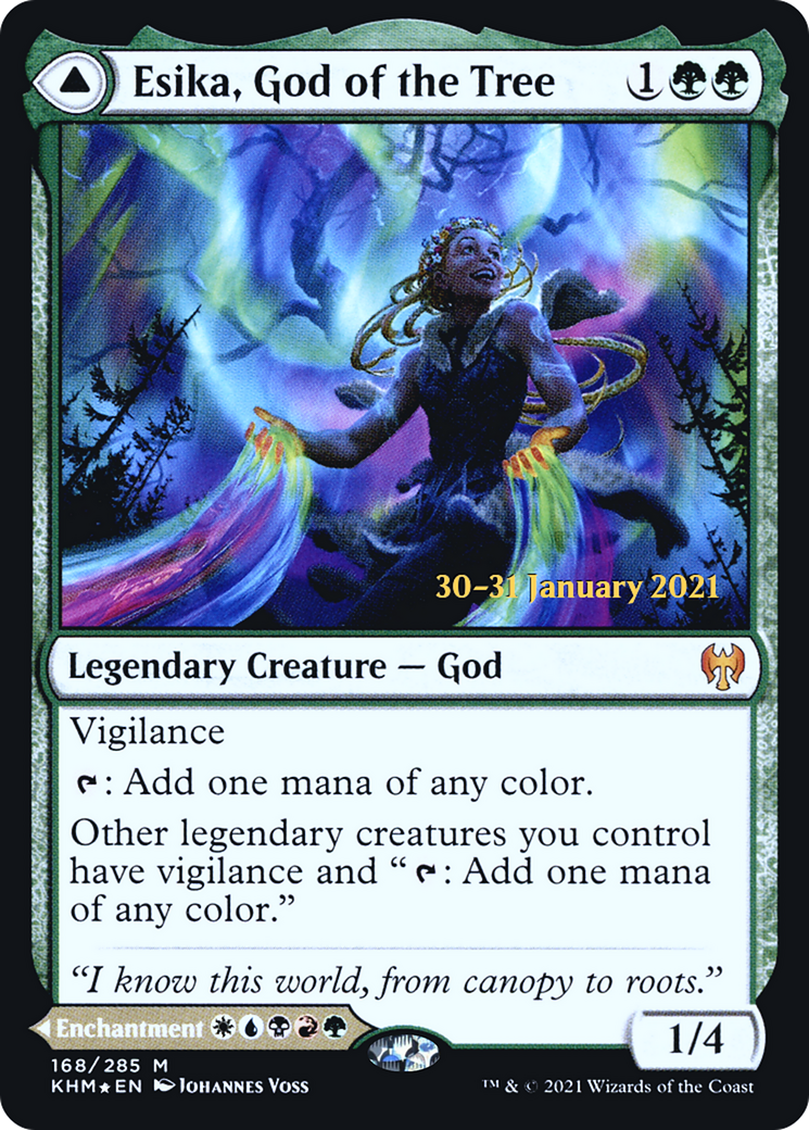 Esika, God of the Tree // The Prismatic Bridge (PKHM-168S) - Kaldheim Promos Foil - Premium MTG Single from Wizards of the Coast - Just $6.68! Shop now at Game Crave Tournament Store