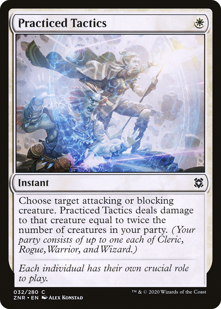 Practiced Tactics (ZNR-032) - Zendikar Rising Foil - Premium MTG Single from Wizards of the Coast - Just $0.08! Shop now at Game Crave Tournament Store