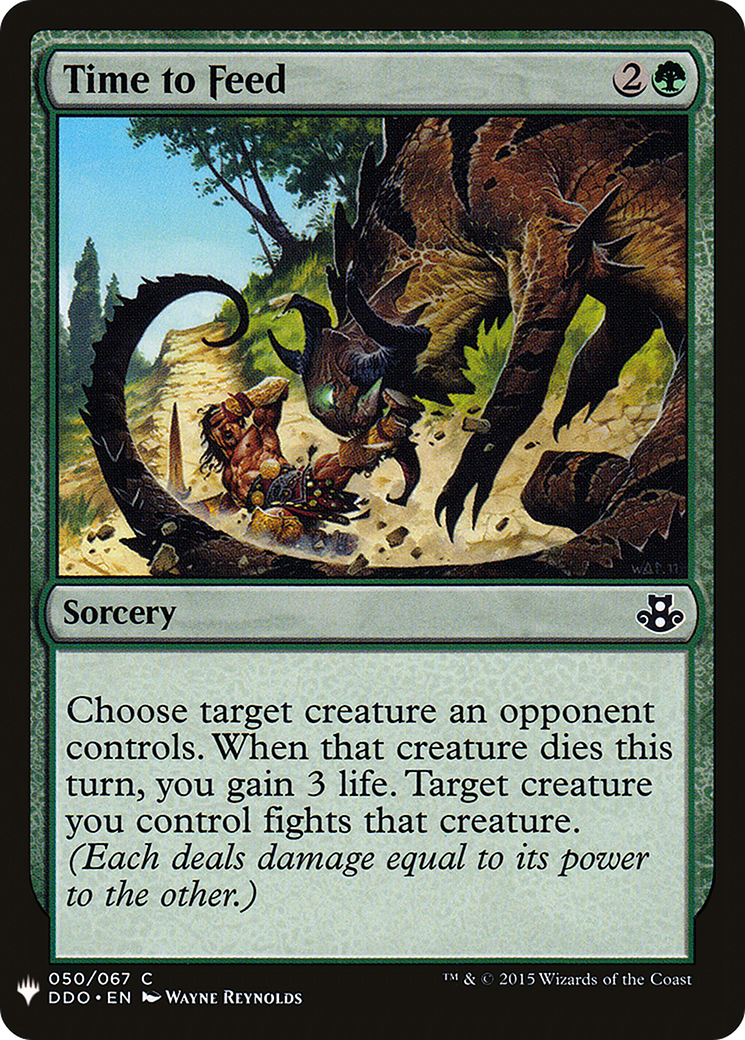 Time to Feed (MB1-1360) - Mystery Booster - Premium MTG Single from Wizards of the Coast - Just $0.08! Shop now at Game Crave Tournament Store