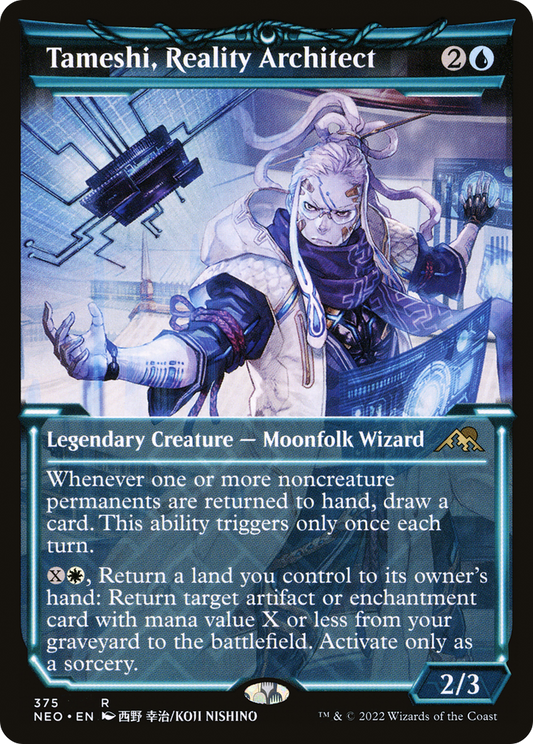 Tameshi, Reality Architect (NEO-375) - Kamigawa: Neon Dynasty: (Showcase) - Premium MTG Single from Wizards of the Coast - Just $0.16! Shop now at Game Crave Tournament Store