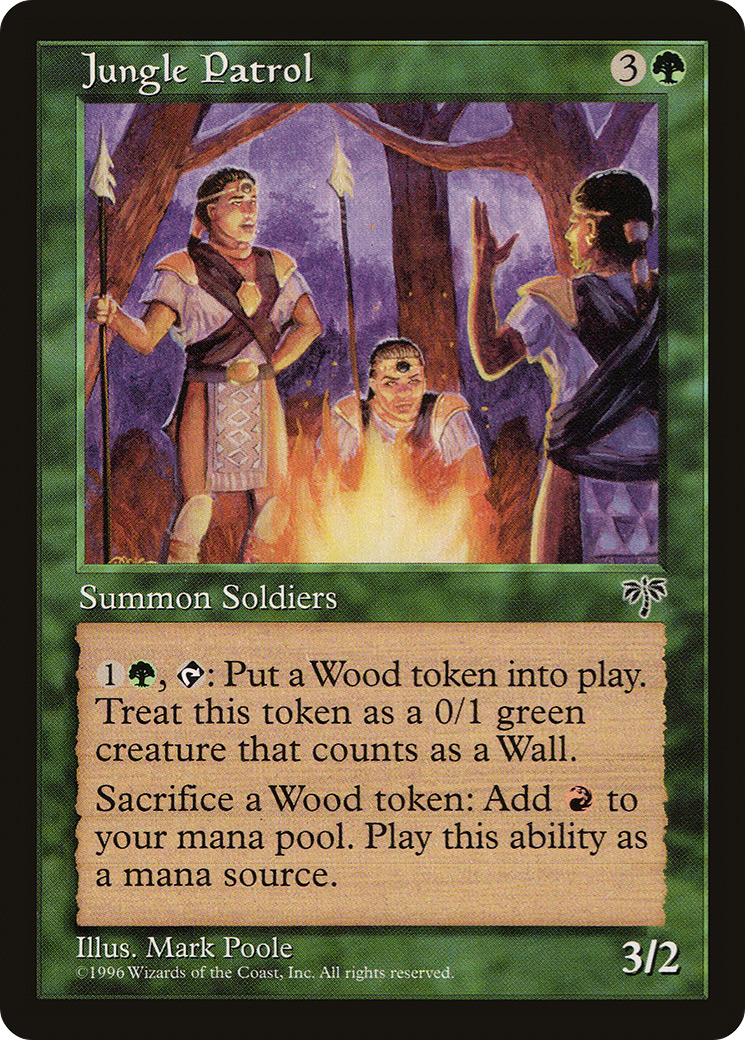 Jungle Patrol (MIR-223) - Mirage - Premium MTG Single from Wizards of the Coast - Just $0.21! Shop now at Game Crave Tournament Store