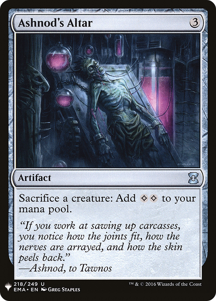 Ashnod's Altar (MB1-1546) - Mystery Booster - Premium MTG Single from Wizards of the Coast - Just $6.94! Shop now at Game Crave Tournament Store