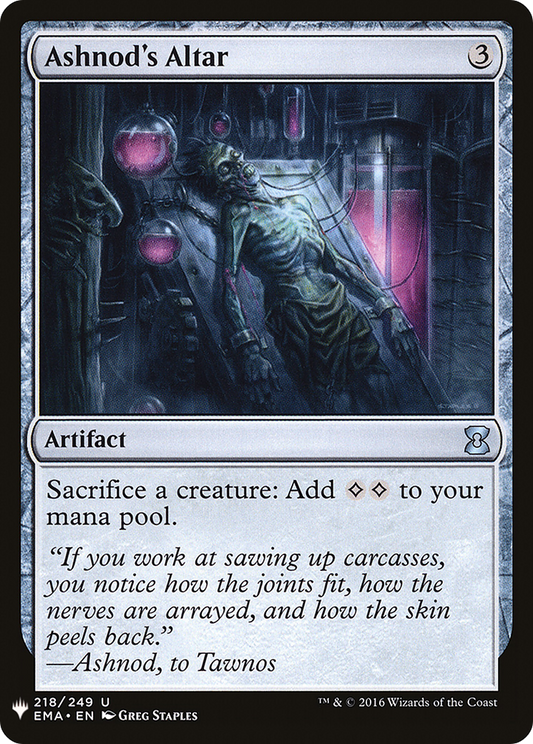 Ashnod's Altar (MB1-1546) - Mystery Booster - Premium MTG Single from Wizards of the Coast - Just $6.94! Shop now at Game Crave Tournament Store