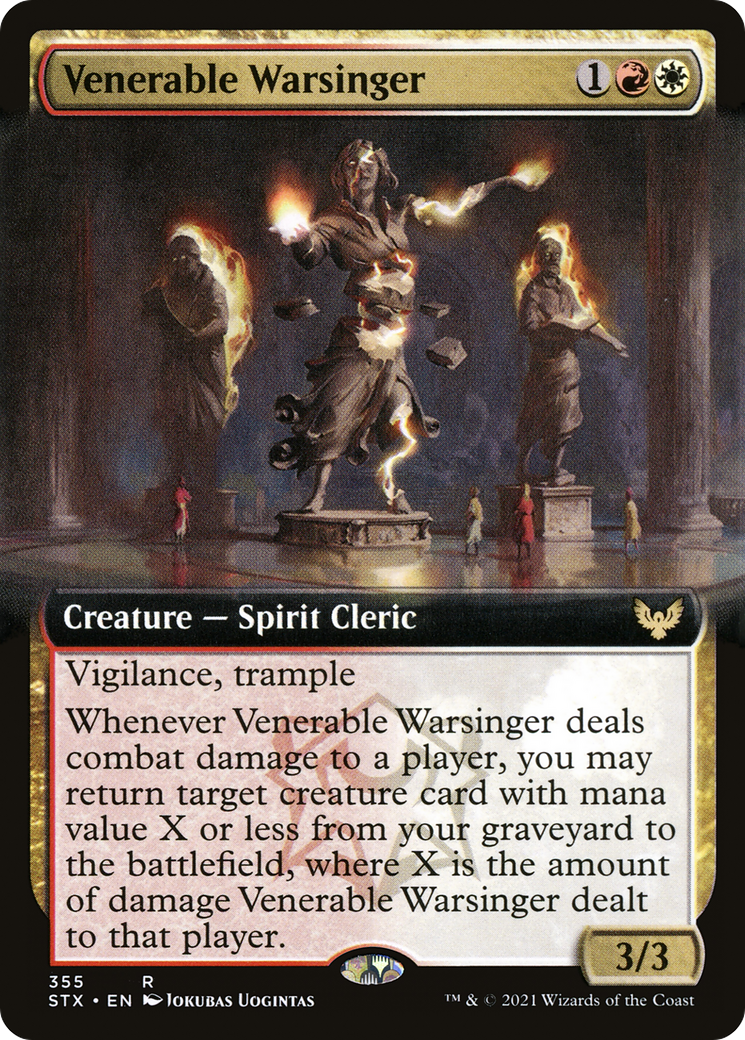Venerable Warsinger (STX-355) - Strixhaven: School of Mages: (Extended Art) - Premium MTG Single from Wizards of the Coast - Just $0.45! Shop now at Game Crave Tournament Store