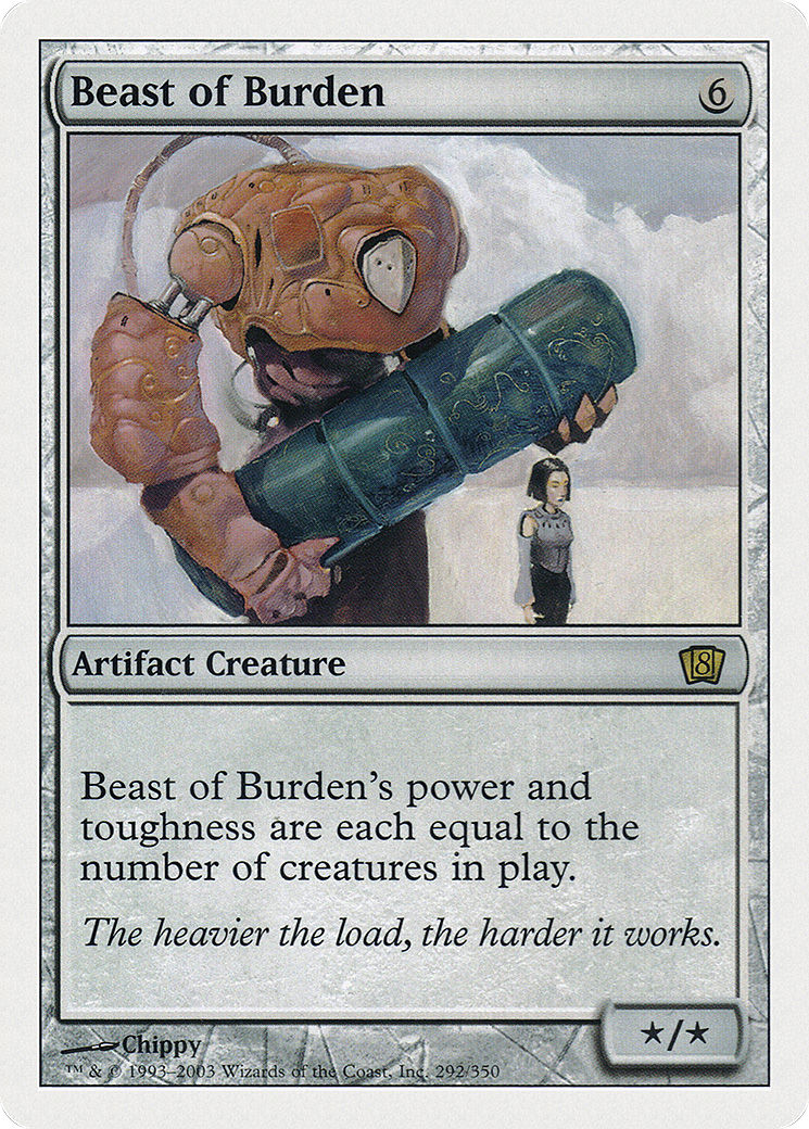Beast of Burden (8ED-292) - Eighth Edition - Premium MTG Single from Wizards of the Coast - Just $0.08! Shop now at Game Crave Tournament Store