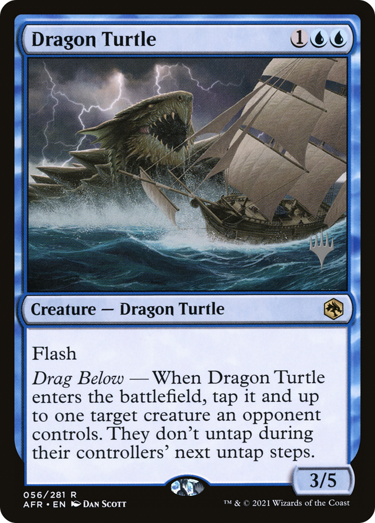 Dragon Turtle (PAFR-56P) - Adventures in the Forgotten Realms Promos - Premium MTG Single from Wizards of the Coast - Just $0.09! Shop now at Game Crave Tournament Store