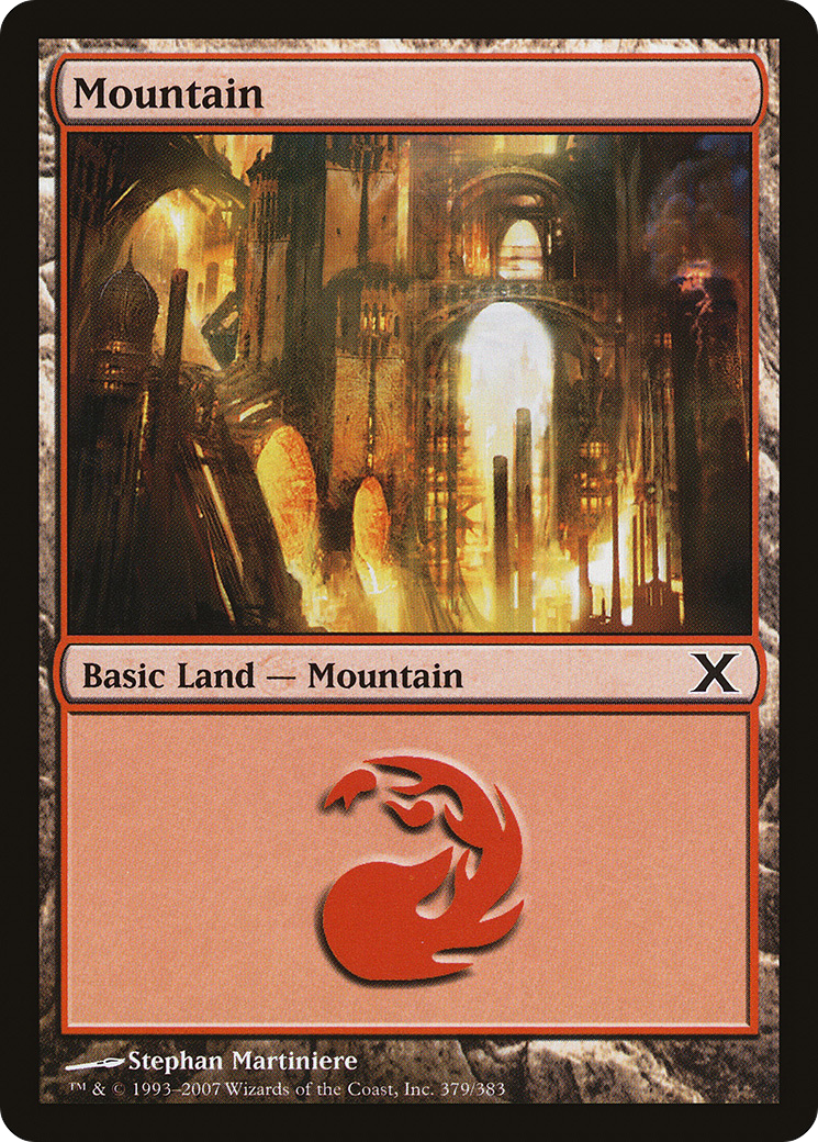 Mountain (10E-379) - Tenth Edition Foil - Premium MTG Single from Wizards of the Coast - Just $0.46! Shop now at Game Crave Tournament Store
