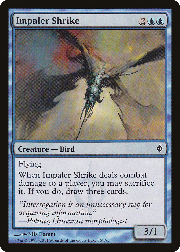 Impaler Shrike (NPH-036) - New Phyrexia Foil - Premium MTG Single from Wizards of the Coast - Just $0.39! Shop now at Game Crave Tournament Store