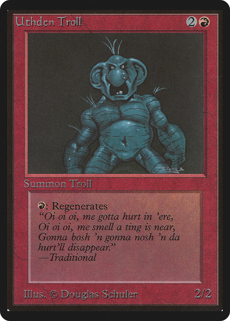 Uthden Troll (LEB-181) - Limited Edition Beta - Premium MTG Single from Wizards of the Coast - Just $7.88! Shop now at Game Crave Tournament Store
