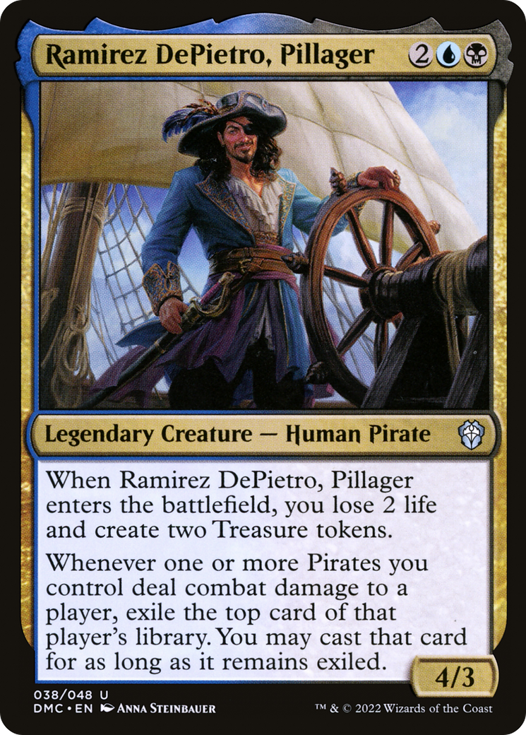 Ramirez DePietro, Pillager (DMC-038) - Dominaria United Commander - Premium MTG Single from Wizards of the Coast - Just $0.08! Shop now at Game Crave Tournament Store