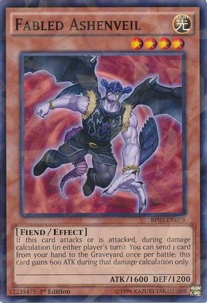 Fabled Ashenveil (Shatterfoil) (BP03-EN079) - Battle Pack 3: Monster League 1st Edition - Premium Yugioh Single from Konami - Just $0.08! Shop now at Game Crave Tournament Store