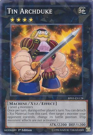Tin Archduke (Shatterfoil) (BP03-EN128) - Battle Pack 3: Monster League 1st Edition - Premium Yugioh Single from Konami - Just $0.08! Shop now at Game Crave Tournament Store