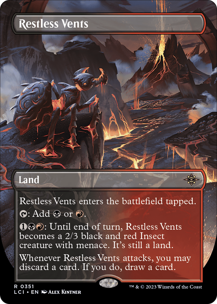 Restless Vents (LCI-351) - The Lost Caverns of Ixalan (Borderless) - Premium MTG Single from Wizards of the Coast - Just $0.08! Shop now at Game Crave Tournament Store