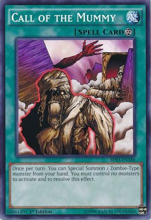 Call of the Mummy (BP03-EN146) - Battle Pack 3: Monster League 1st Edition - Premium Yugioh Single from Konami - Just $0.25! Shop now at Game Crave Tournament Store