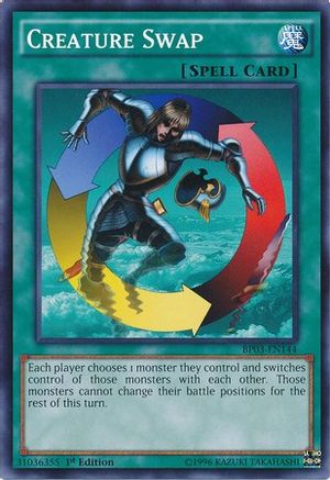 Creature Swap (BP03-EN144) - Battle Pack 3: Monster League 1st Edition - Premium Yugioh Single from Konami - Just $0.08! Shop now at Game Crave Tournament Store