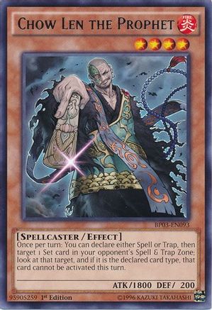 Chow Len the Prophet (BP03-EN093) - Battle Pack 3: Monster League 1st Edition - Premium Yugioh Single from Konami - Just $0.08! Shop now at Game Crave Tournament Store