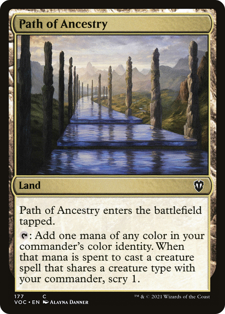 Path of Ancestry (VOC-177) - Crimson Vow Commander - Premium MTG Single from Wizards of the Coast - Just $0.08! Shop now at Game Crave Tournament Store