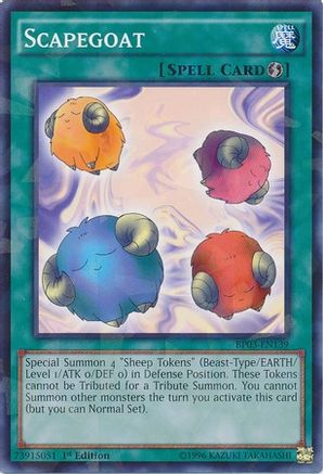 Scapegoat (Shatterfoil) (BP03-EN139) - Battle Pack 3: Monster League 1st Edition - Premium Yugioh Single from Konami - Just $0.18! Shop now at Game Crave Tournament Store