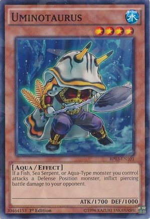 Uminotaurus (Shatterfoil) (BP03-EN101) - Battle Pack 3: Monster League 1st Edition - Premium Yugioh Single from Konami - Just $0.08! Shop now at Game Crave Tournament Store