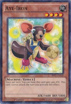 Aye-Iron (Shatterfoil) (BP03-EN103) - Battle Pack 3: Monster League 1st Edition - Premium Yugioh Single from Konami - Just $0.08! Shop now at Game Crave Tournament Store