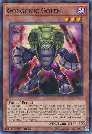 Gorgonic Golem (Shatterfoil) (BP03-EN110) - Battle Pack 3: Monster League 1st Edition - Premium Yugioh Single from Konami - Just $0.08! Shop now at Game Crave Tournament Store