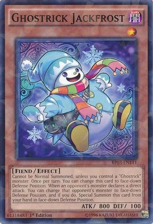 Ghostrick Jackfrost (Shatterfoil) (BP03-EN111) - Battle Pack 3: Monster League 1st Edition - Premium Yugioh Single from Konami - Just $0.25! Shop now at Game Crave Tournament Store