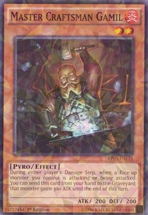 Master Craftsman Gamil (Shatterfoil) (BP03-EN115) - Battle Pack 3: Monster League 1st Edition - Premium Yugioh Single from Konami - Just $0.08! Shop now at Game Crave Tournament Store