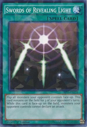 Swords of Revealing Light (Shatterfoil) (BP03-EN133) - Battle Pack 3: Monster League 1st Edition - Premium Yugioh Single from Konami - Just $0.46! Shop now at Game Crave Tournament Store