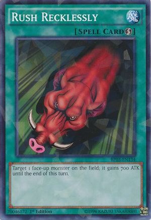 Rush Recklessly (Shatterfoil) (BP03-EN134) - Battle Pack 3: Monster League 1st Edition - Premium Yugioh Single from Konami - Just $0.08! Shop now at Game Crave Tournament Store