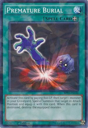 Premature Burial (Shatterfoil) (BP03-EN136) - Battle Pack 3: Monster League 1st Edition - Premium Yugioh Single from Konami - Just $0.20! Shop now at Game Crave Tournament Store