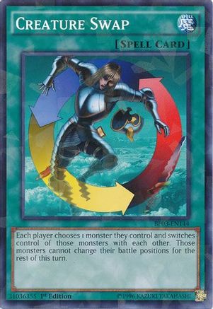 Creature Swap (Shatterfoil) (BP03-EN144) - Battle Pack 3: Monster League 1st Edition - Premium Yugioh Single from Konami - Just $1.26! Shop now at Game Crave Tournament Store