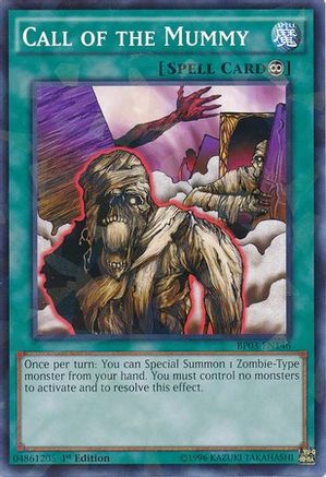 Call of the Mummy (Shatterfoil) (BP03-EN146) - Battle Pack 3: Monster League 1st Edition - Premium Yugioh Single from Konami - Just $0.08! Shop now at Game Crave Tournament Store