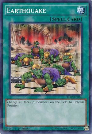 Earthquake (Shatterfoil) (BP03-EN150) - Battle Pack 3: Monster League 1st Edition - Premium Yugioh Single from Konami - Just $0.25! Shop now at Game Crave Tournament Store