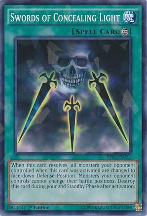 Swords of Concealing Light (Shatterfoil) (BP03-EN151) - Battle Pack 3: Monster League 1st Edition - Premium Yugioh Single from Konami - Just $0.22! Shop now at Game Crave Tournament Store