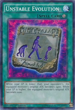 Unstable Evolution (Shatterfoil) (BP03-EN157) - Battle Pack 3: Monster League 1st Edition - Premium Yugioh Single from Konami - Just $0.08! Shop now at Game Crave Tournament Store