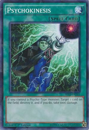 Psychokinesis (Shatterfoil) (BP03-EN161) - Battle Pack 3: Monster League 1st Edition - Premium Yugioh Single from Konami - Just $0.25! Shop now at Game Crave Tournament Store