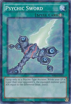 Psychic Sword (Shatterfoil) (BP03-EN163) - Battle Pack 3: Monster League 1st Edition - Premium Yugioh Single from Konami - Just $0.12! Shop now at Game Crave Tournament Store