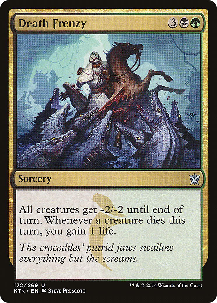 Death Frenzy (KTK-172) - Khans of Tarkir - Premium MTG Single from Wizards of the Coast - Just $0.08! Shop now at Game Crave Tournament Store